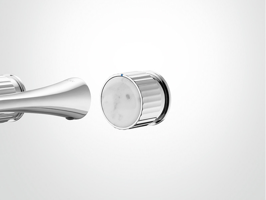 Conceal Wall Hung Basin Mixer Taps Knob Control Chrome / Gold Color