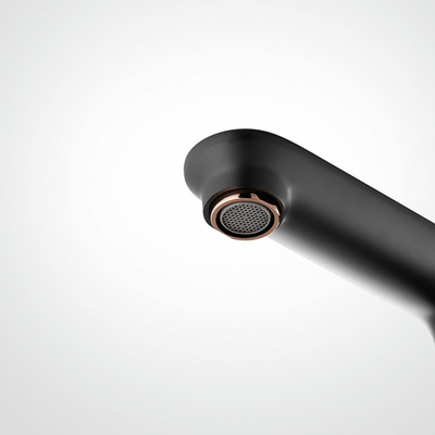 2 Handle Bathroom Widespread Faucet Black Deck Mounted