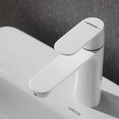 ARROW Brand Gold Plated Ceramic Cartridge Single Handle Basin Mixer Faucet for Bathroom