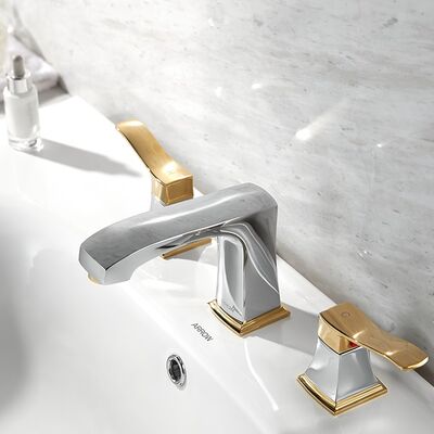ARROW Foshan Single Handle Single Hole Bathroom Sink Faucet with Ceramic Valve Core and Gold Finish