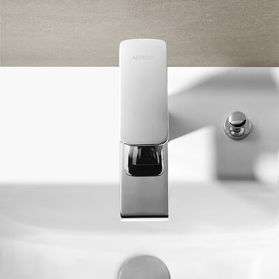 ARROW Brand 59# Brass Single Hole Basin Mixer Faucet with Ceramic Valve Core and Chrome Finish