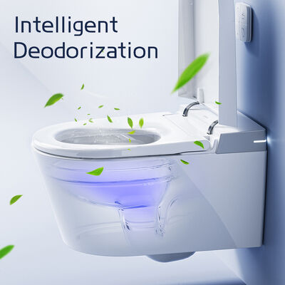 ARROW Luxury Wall Hung Smart Toilet with Heated Seat Remote Control and Self-cleaning Glaze