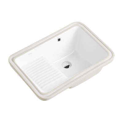 Vanity Rectangular Under Counter Wash Basin Ceram  Material